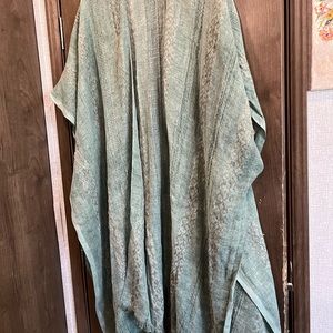 Light Green Shawl/Cape with Arms. Beautiful! One Size Many Wearable Options